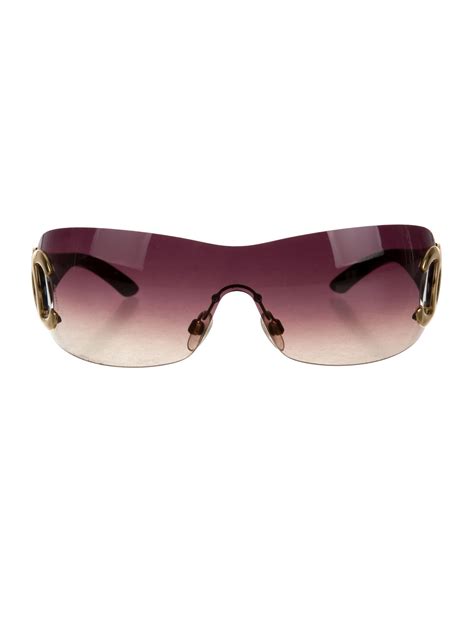 shield sunglasses chanel|chanel rimless sunglasses women.